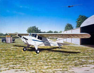 "Timeless T-Craft" - Sam Lyons - Taylorcraft Aviation Art